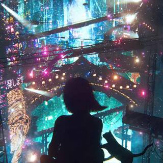 Late night anime wallpaper