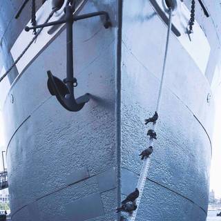 Ship anchor wallpaper