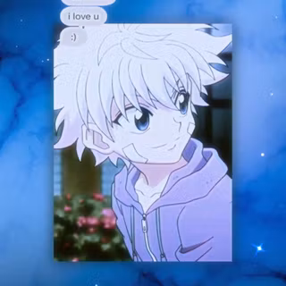 Blue cute anime wallpaper