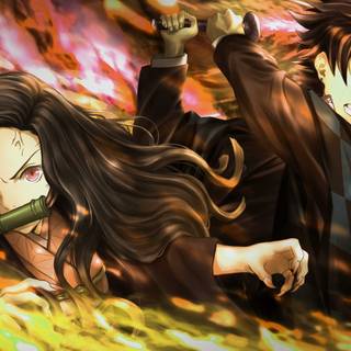 Nezuko desktop 4k wallpaper