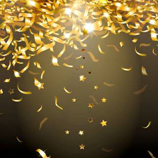 Gold confetti wallpaper