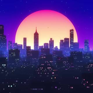 City night desktop wallpaper