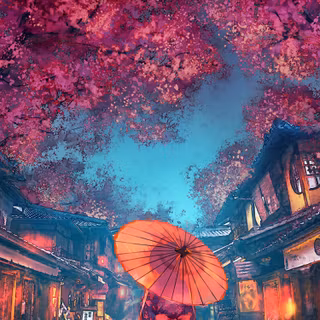 City anime phone wallpaper