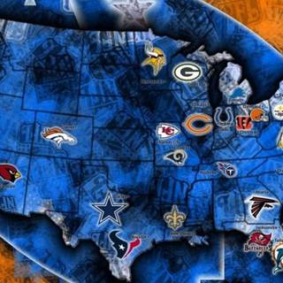 NFL map wallpaper
