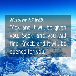 Matthew 7: 7 wallpaper