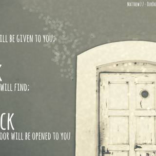 Matthew 7: 7 wallpaper