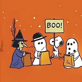 Cartoon Halloween iPhone wallpaper