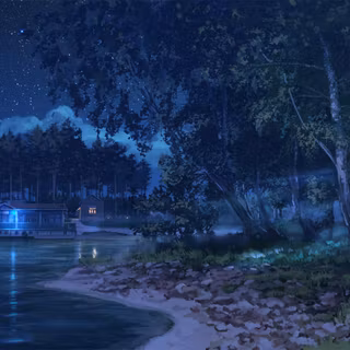 Anime summer landscape wallpaper