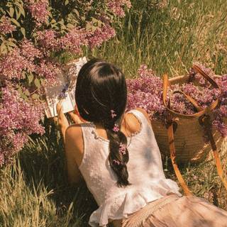 Aesthetic outside garden wallpaper