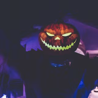 Halloween neon desktop wallpaper