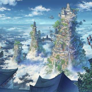 Anime urban wallpaper