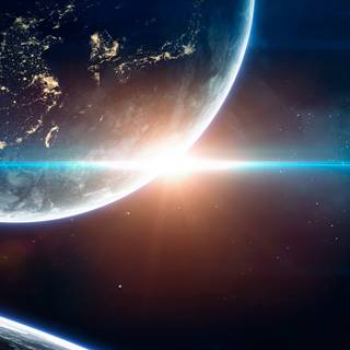 Earth galaxy wallpaper