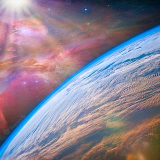 Earth galaxy wallpaper