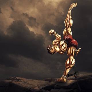 Yujiro Hanma 4k iPhone wallpaper