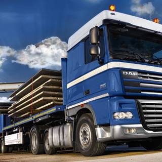 Blue truck wallpaper