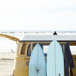 Summer asthetic surf board wallpaper
