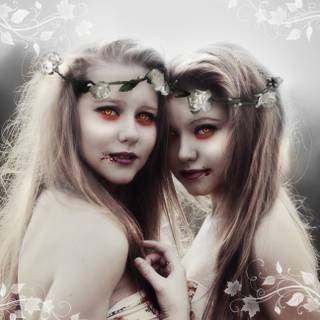 Vampire goth desktop wallpaper