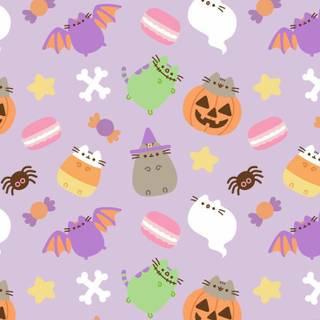 Halloween cute pastel wallpaper