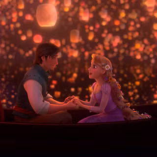 Rapunzel and Flynn wallpaper