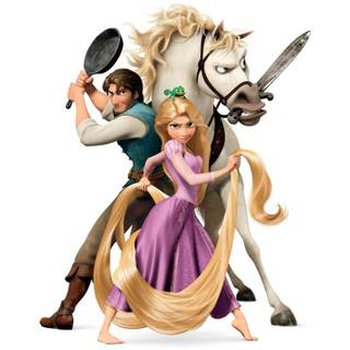 Rapunzel and Flynn wallpaper