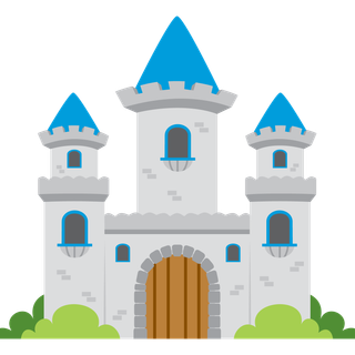 Cartoon castle wallpaper