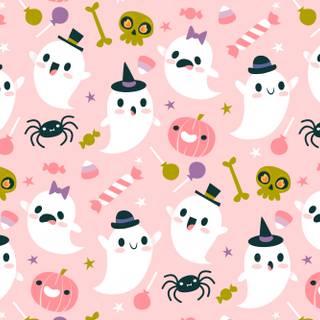 Halloween cute pastel wallpaper