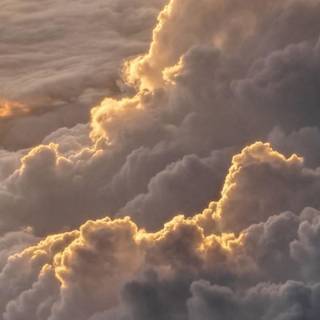 Vintage aesthetic clouds wallpaper