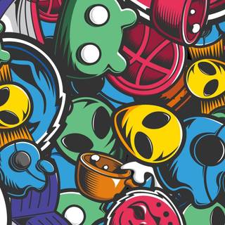 iPhone 13 doodle wallpaper