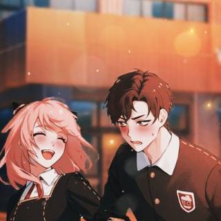 Anya and Damian wallpaper