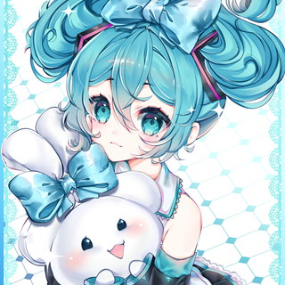 Miku and Cinnamoroll wallpaper