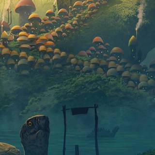 Mario Mushroom Kingdom wallpaper