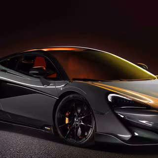 Black McLaren 4k wallpaper
