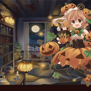 Halloween desktop anime wallpaper