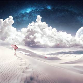 Fantasy desert wallpaper