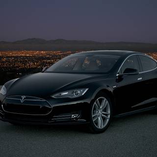 Tesla black wallpaper