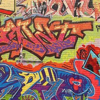 Graffiti letters wallpaper