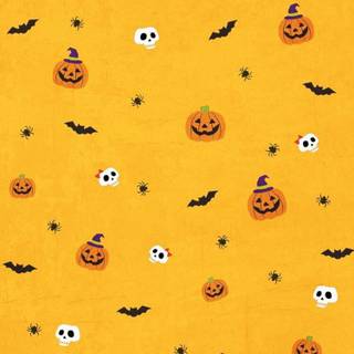 Halloween yellow cute wallpaper