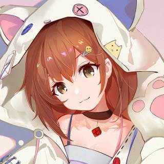 PFP hood girl wallpaper