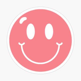 Pink smiley face wallpaper