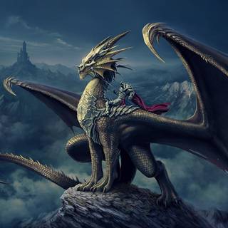 Cartoon dragons wallpaper