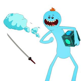 Mr. Meeseeks Fortnite wallpaper