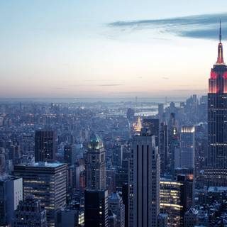 Winter city 4k wallpaper