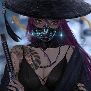 Halloween anime for iPhone wallpaper