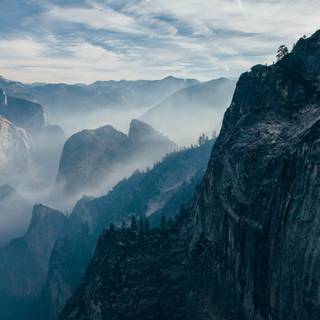 Mountain cliff wallpaper