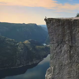 Mountain cliff wallpaper