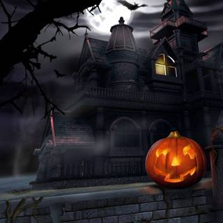 Dark Halloween desktop wallpaper