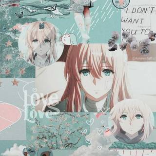 Aesthetic girly anime wallpaper