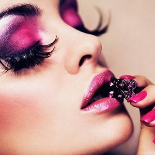 Pink makeup wallpaper
