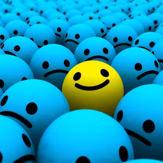 Blue smiley face wallpaper