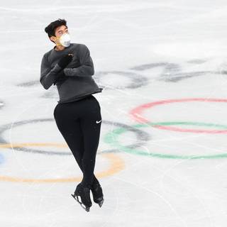 Winter ice skating wallpaper